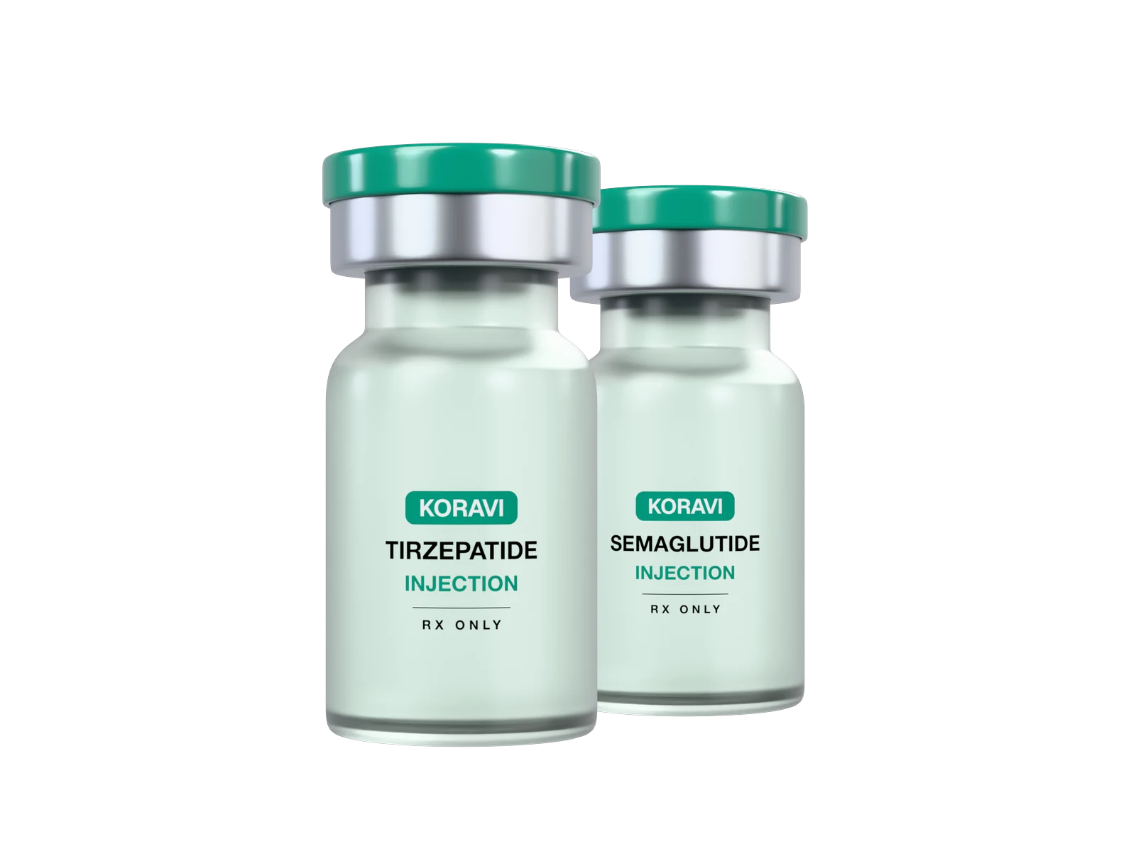 Koravi tirzepatide and semaglutide vials